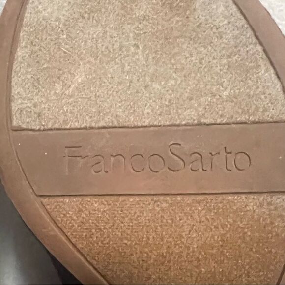 Franco Sarto Dawne Stretchy Denim Slingback Shoes Womens Sz 7‎ Blue Casual Heels - Picture 16 of 16